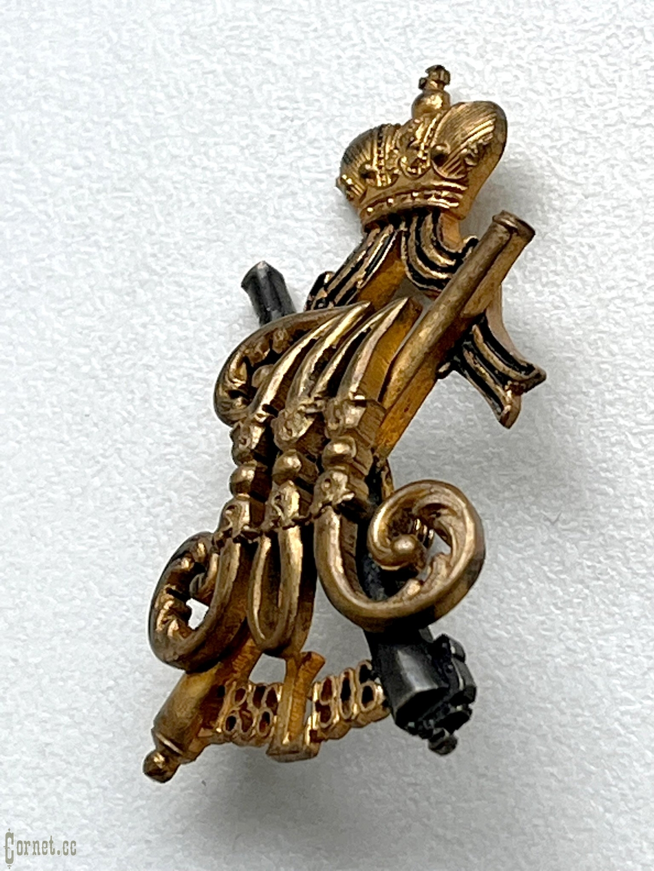 Badge "In memory of the 50th anniversary of His Imperial Highness Grand Duke Mikhail Nikolaevich in the post of Field Marshal"