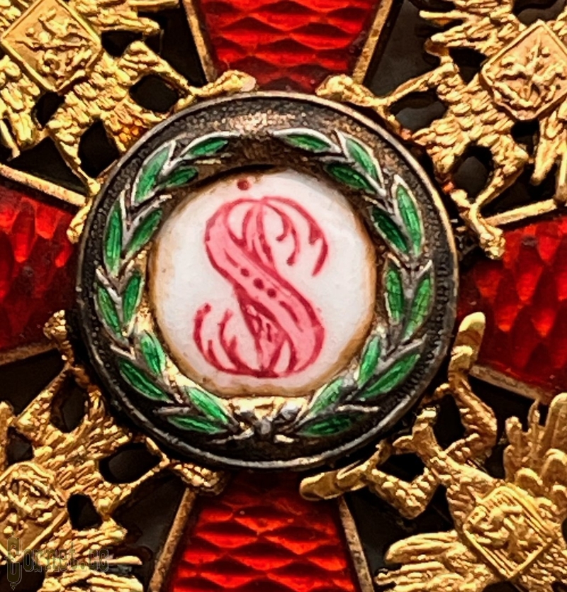 Order of St. Stanislav 3rd class with swords and bow, two-sided