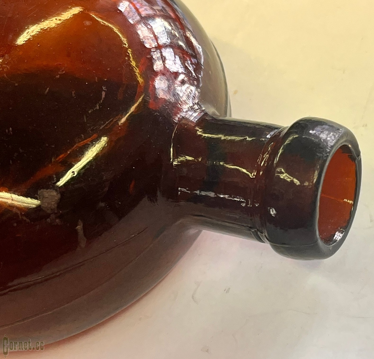Russian Empire glass flask
