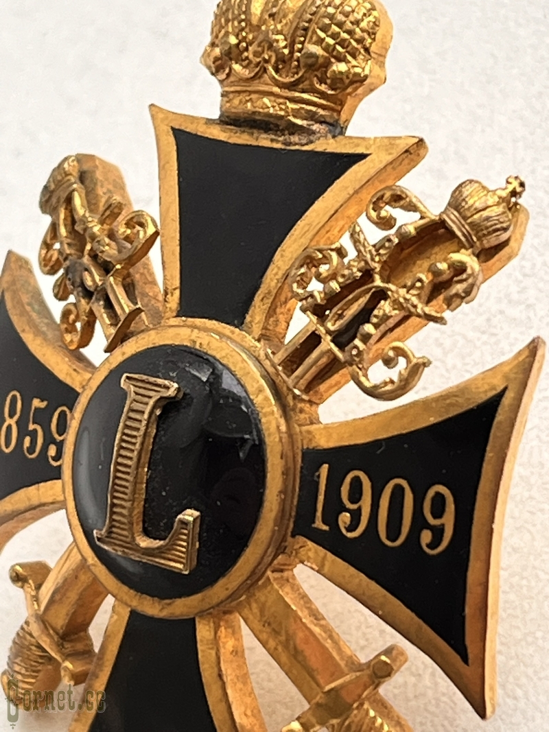 Знак  "В память 50-летия покорения Восточного Кавказа. 1859-1909 гг."