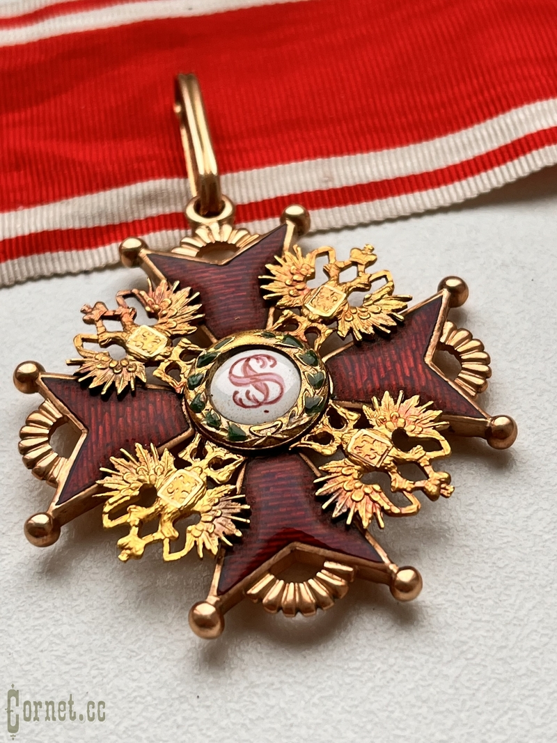 Знак Ордена Св. Станислава 2-й степени "IK"