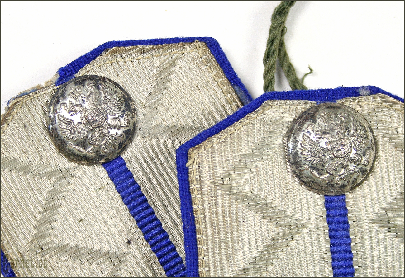 Epaulettes of the cornet of the 15th Hussar Ukrainian E.I.V. Grand Duchess Ksenia Alexandrovna regiment