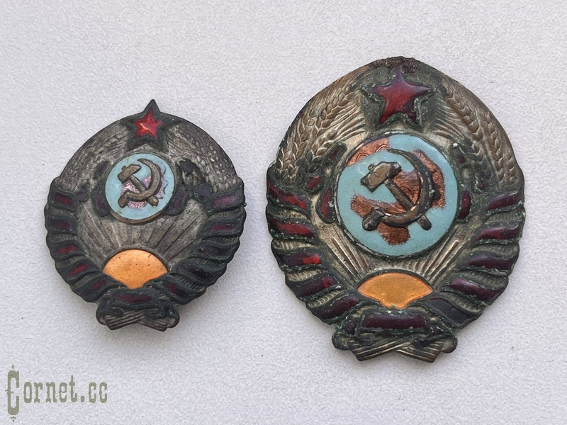 Кокарда и нарукавный знак РККМ