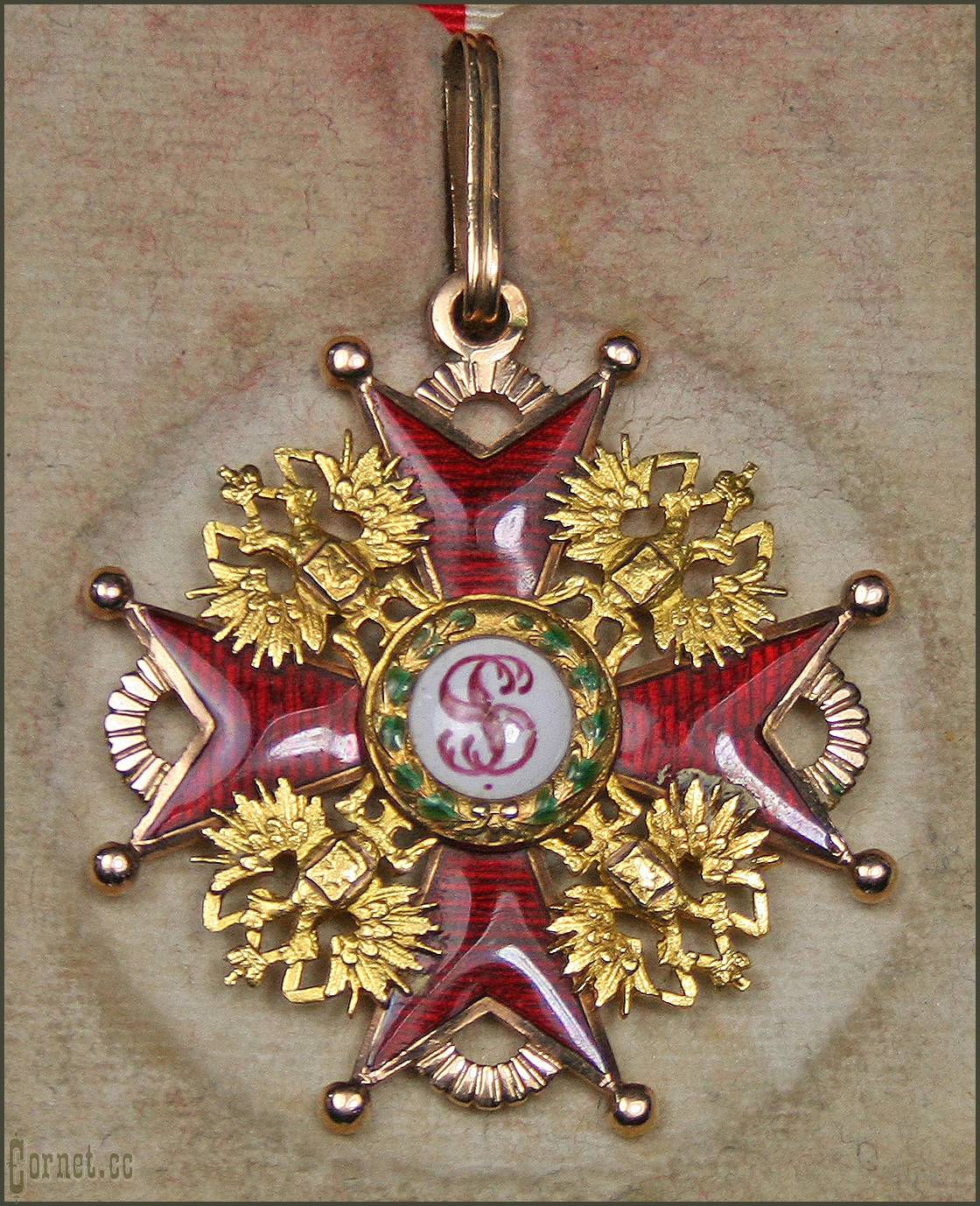 Order of the St. Stanislav 3-rd class in gold with case