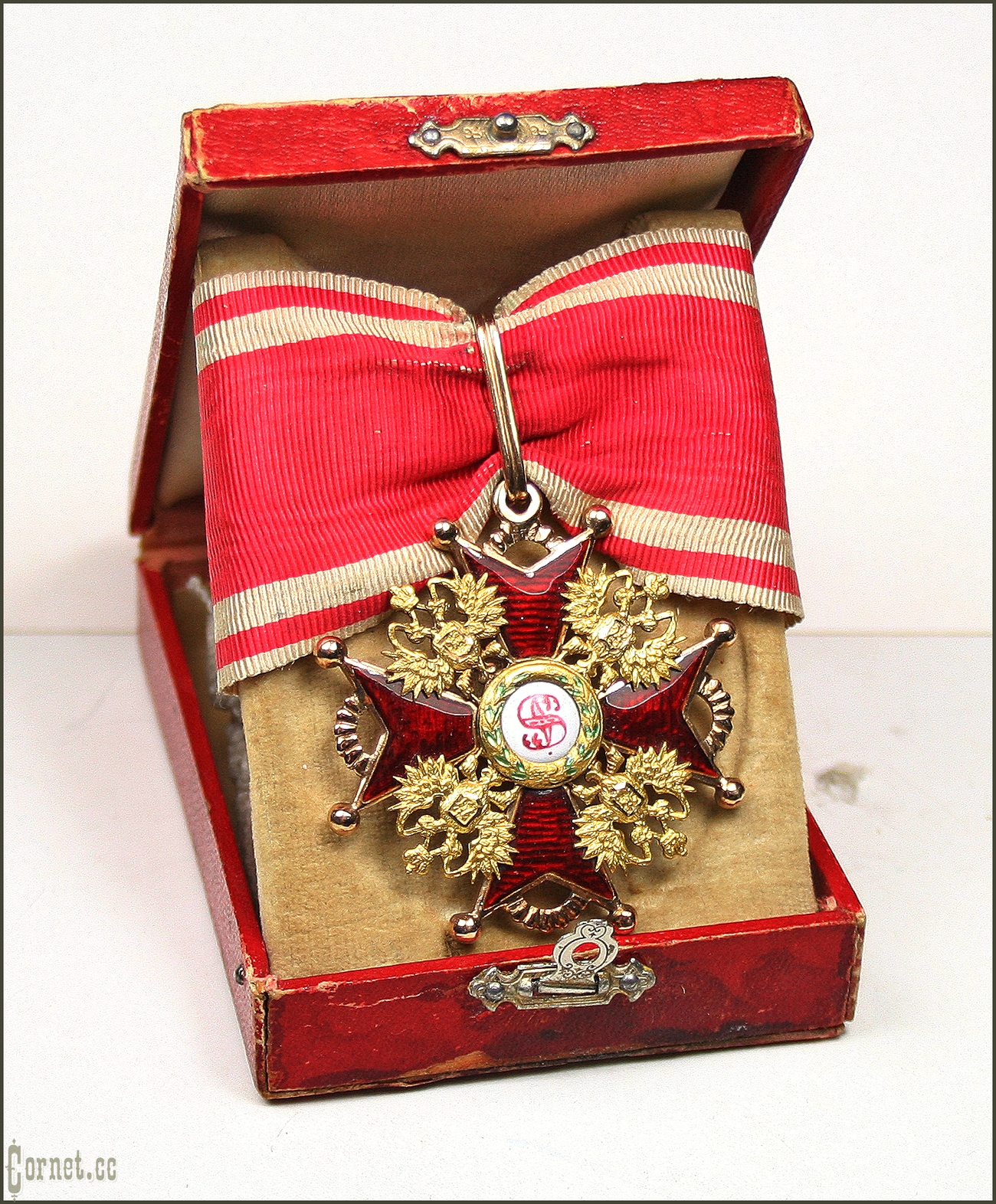 Order of St. Stanislav of the 2nd degree in a case