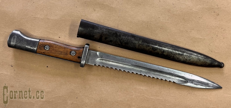 Bayonet Mauser of the 1884/98 model (new type) with a saw