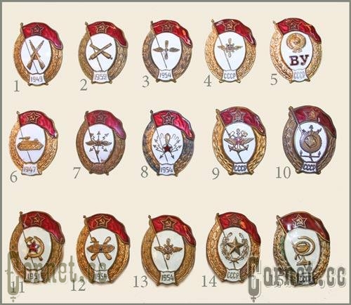 USSR Military Scool Badges