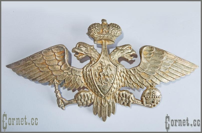 Eagle (coat of arms) on the helmet of a gendarme