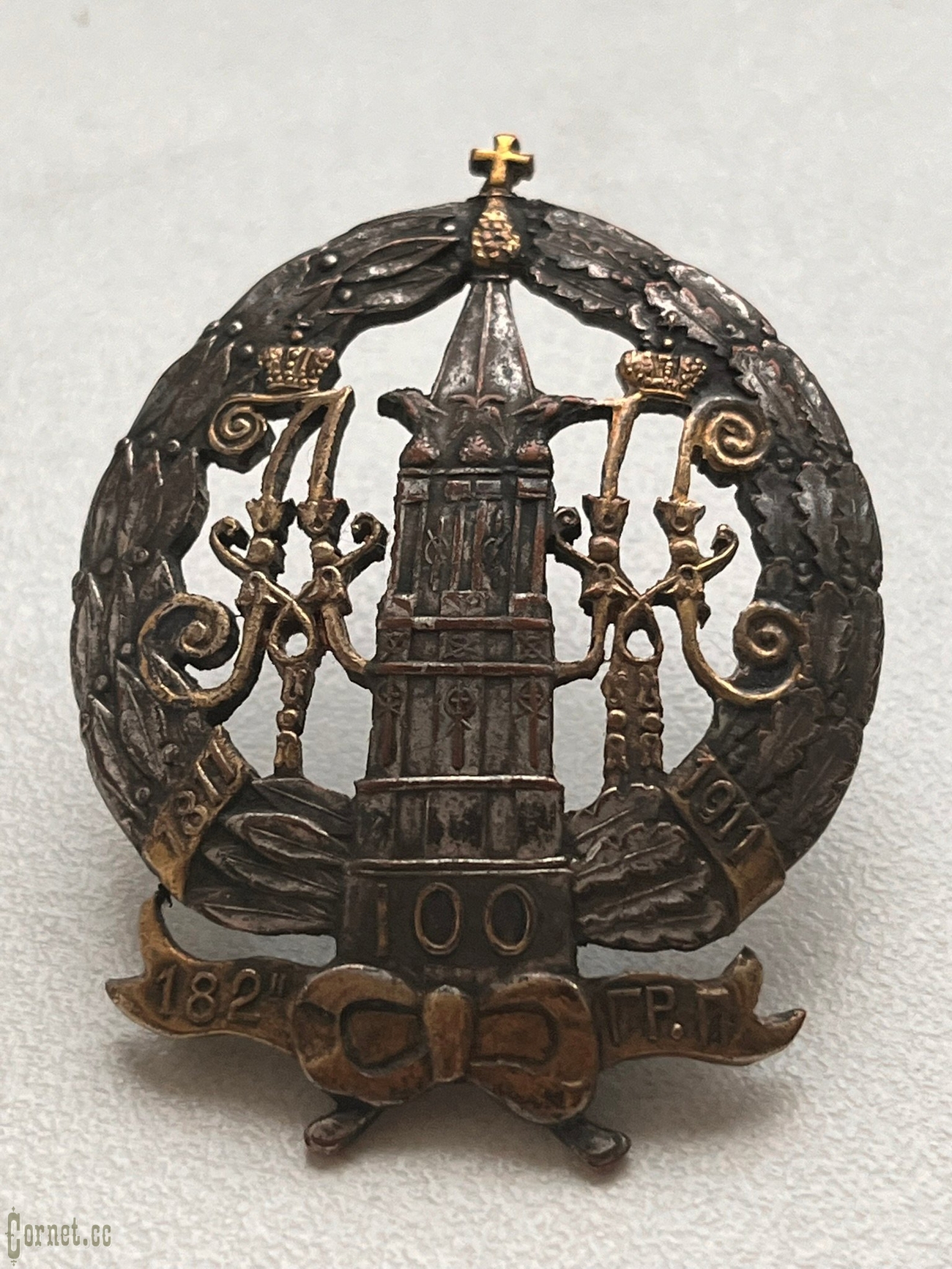 Полковой знак 182-го пехотного Гроховского полка для нижних чинов