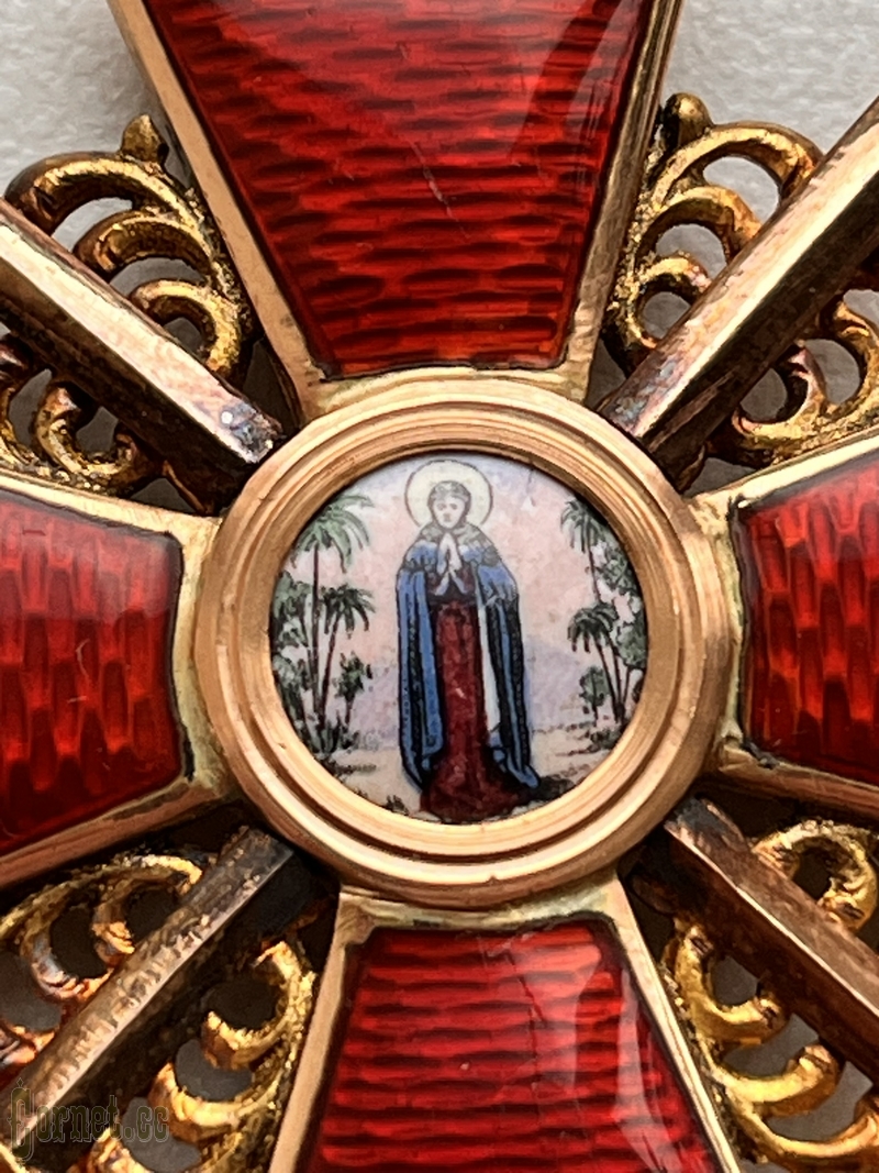 Знак ордена Св. Анны 2-й степени с мечами "ВД"