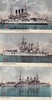 Postkards with ships of Russian Navy