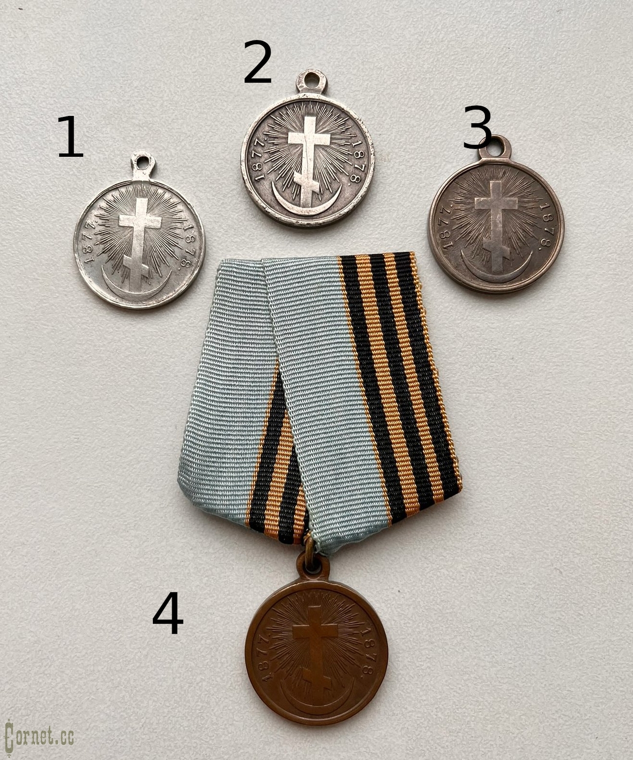 Medal "In Memory of the Russian-Turkish War of 1877-1878."