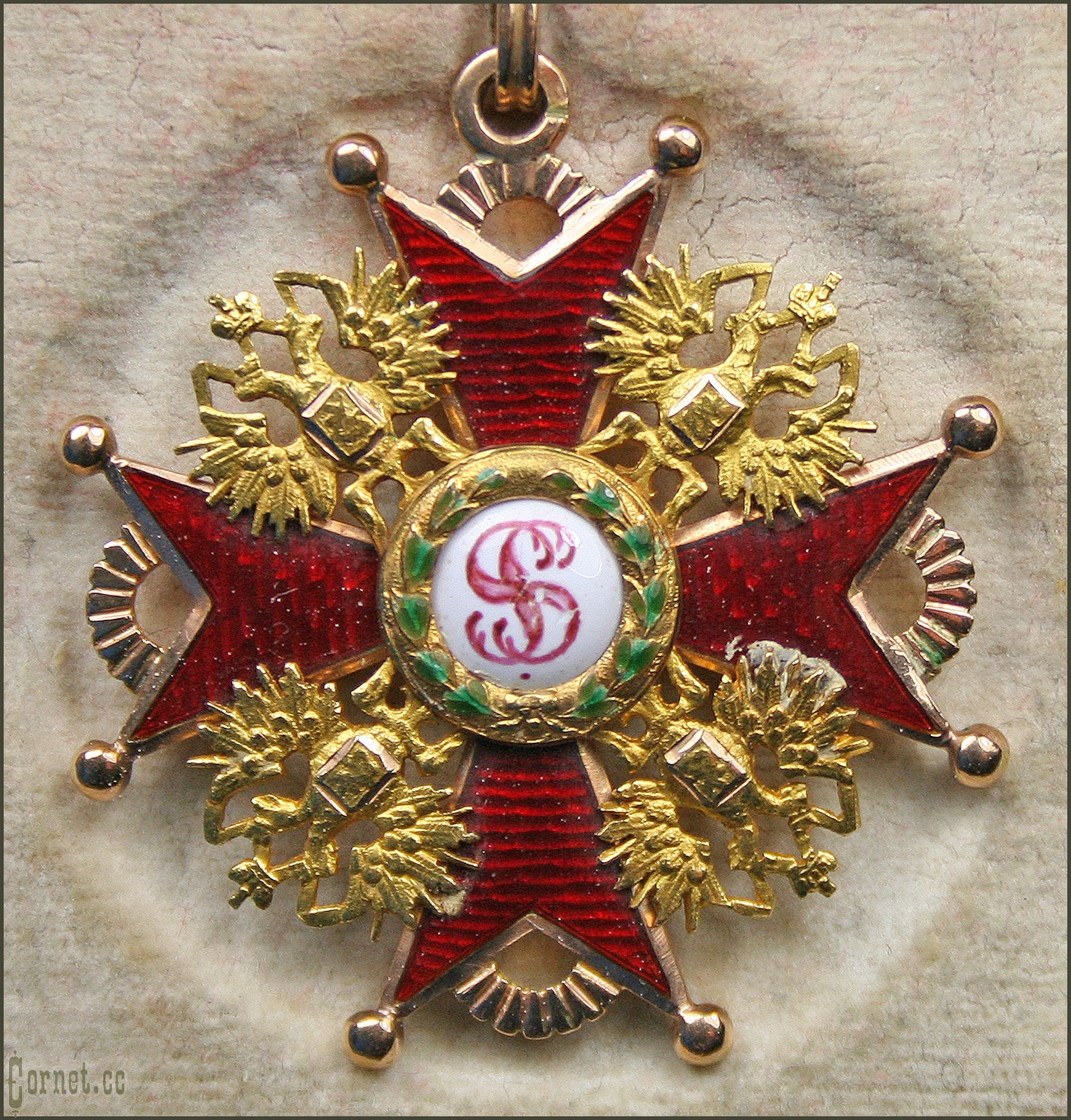 Order of the St. Stanislav 3-rd class in gold with case