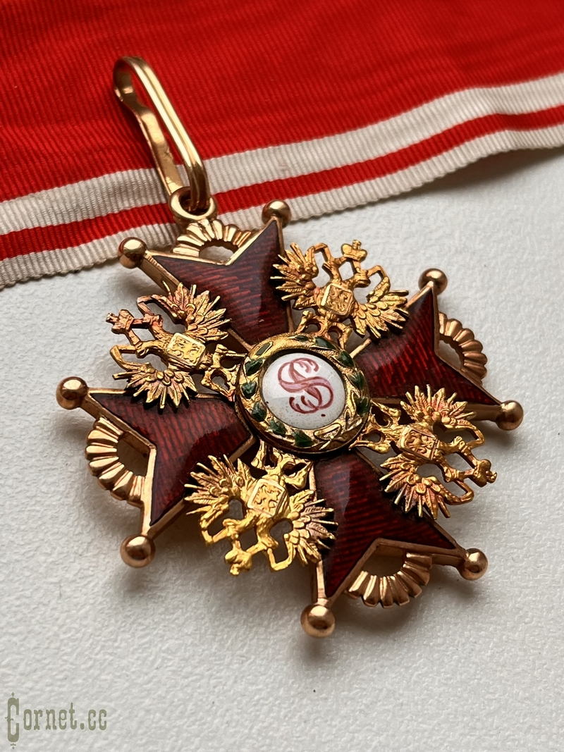 Знак Ордена Св. Станислава 2-й степени "IK"