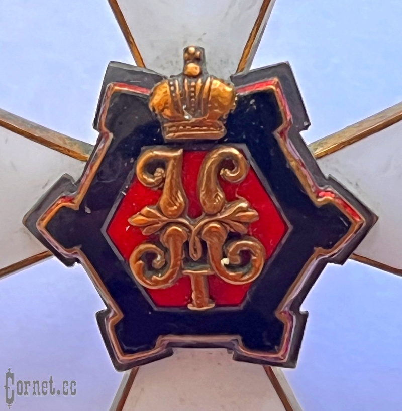 Badge of the graduation from Nikolaevsky School of Engineers