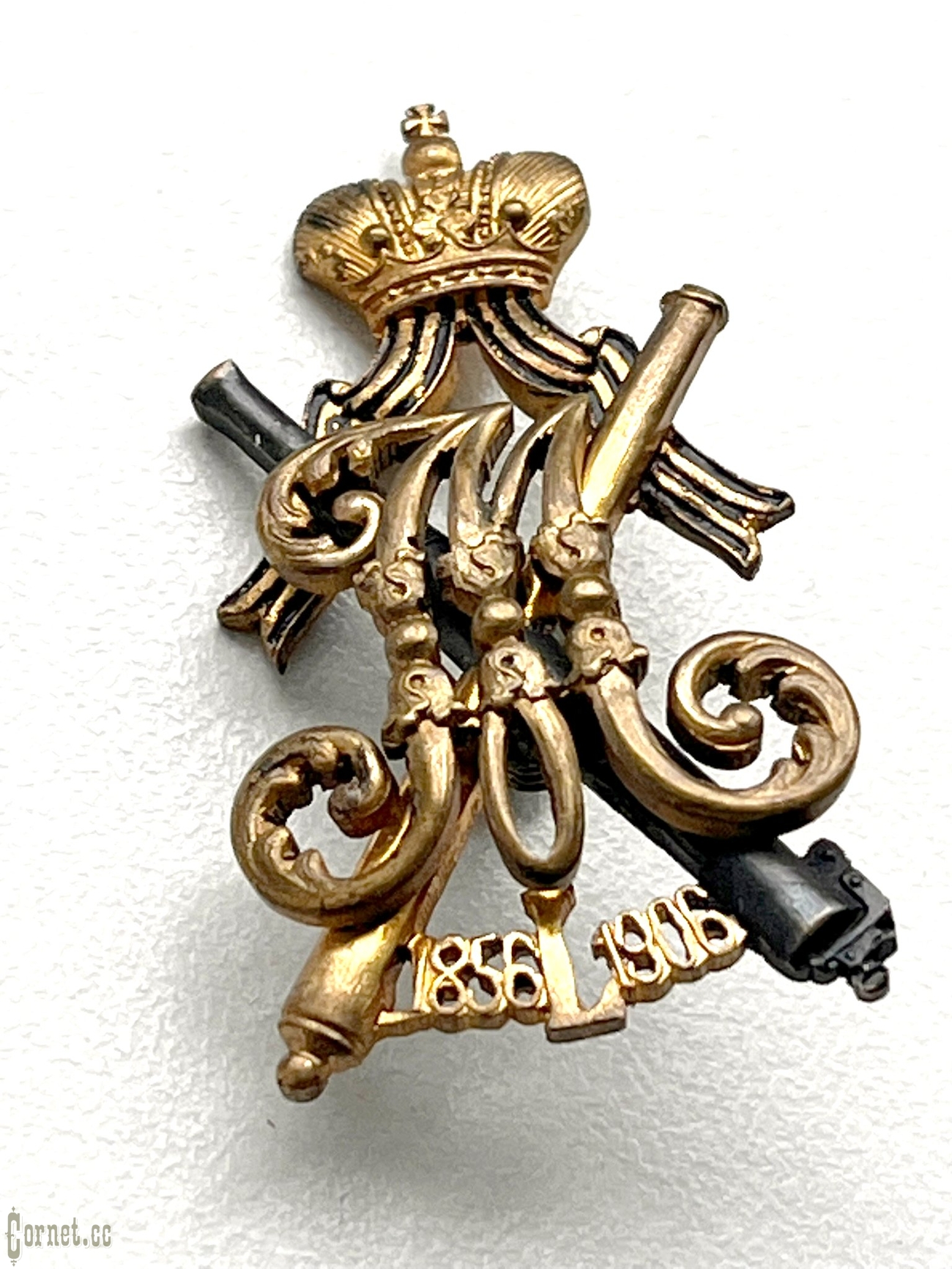 Badge "In memory of the 50th anniversary of His Imperial Highness Grand Duke Mikhail Nikolaevich in the post of Field Marshal"