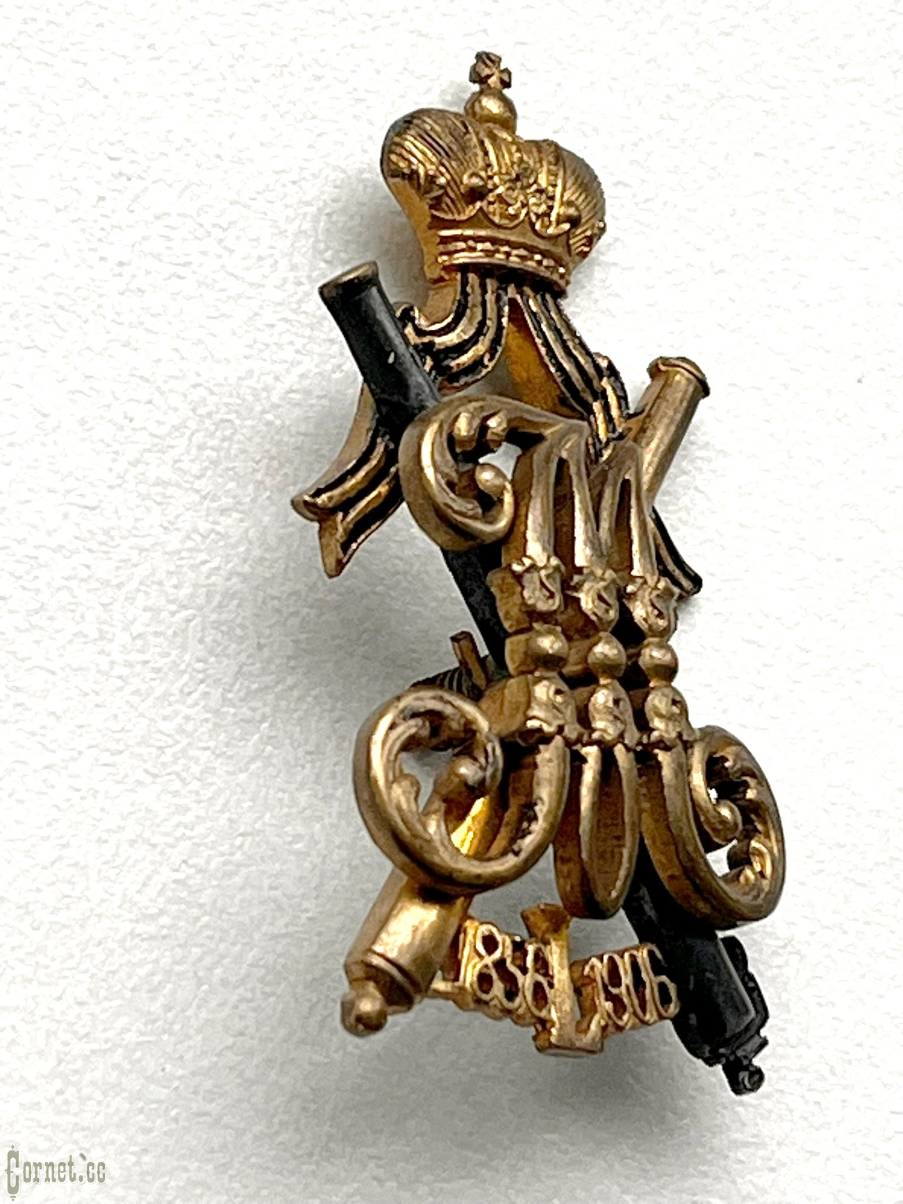 Badge "In memory of the 50th anniversary of His Imperial Highness Grand Duke Mikhail Nikolaevich in the post of Field Marshal"