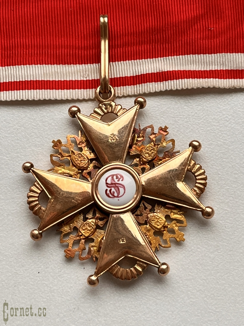 Знак Ордена Св. Станислава 2-й степени "IK"