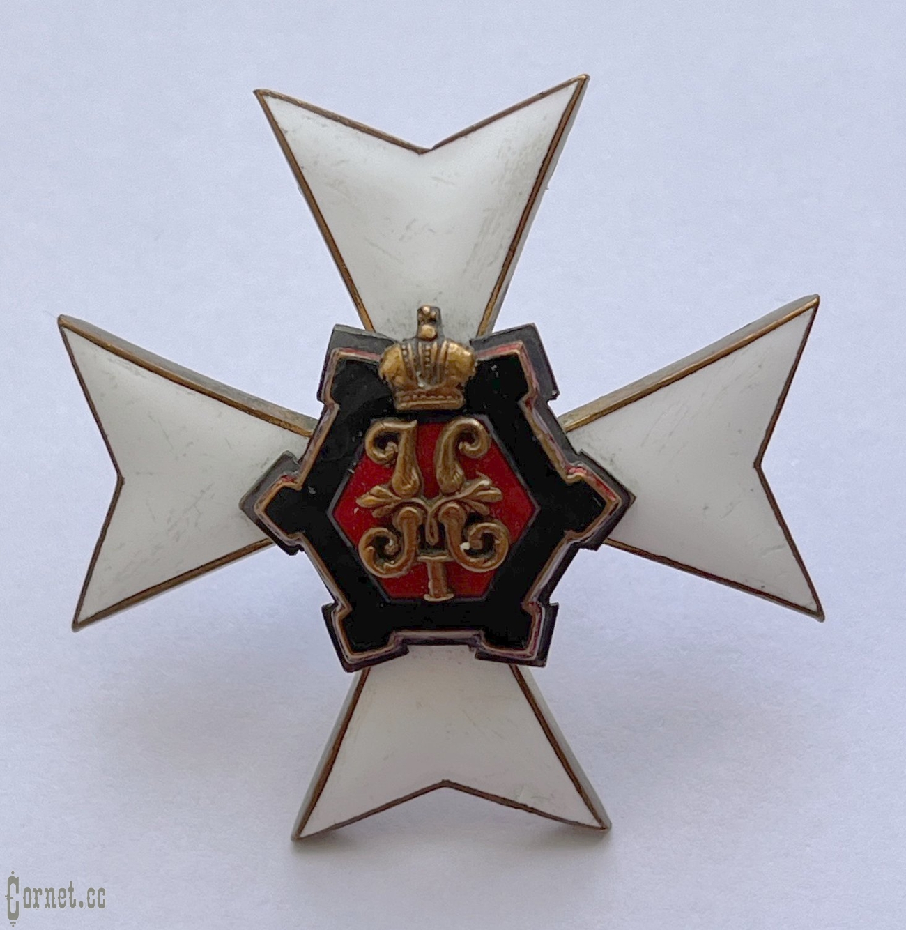 Badge of the graduation from Nikolaevsky School of Engineers