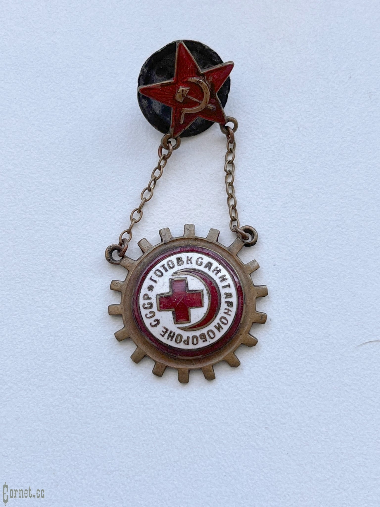 Komplekt pin + dokument Red Cross