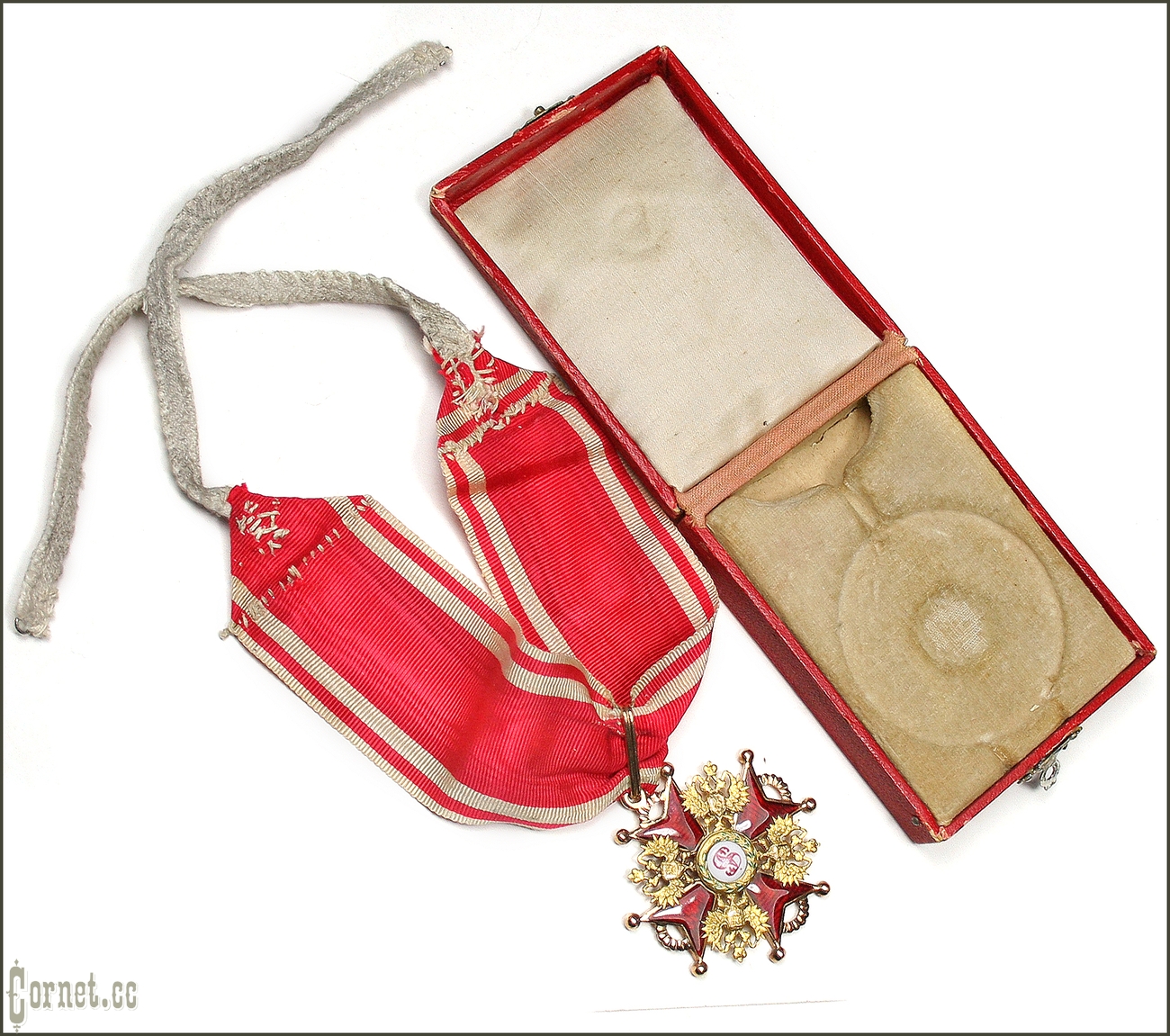 Order of St. Stanislav of the 2nd degree in a case