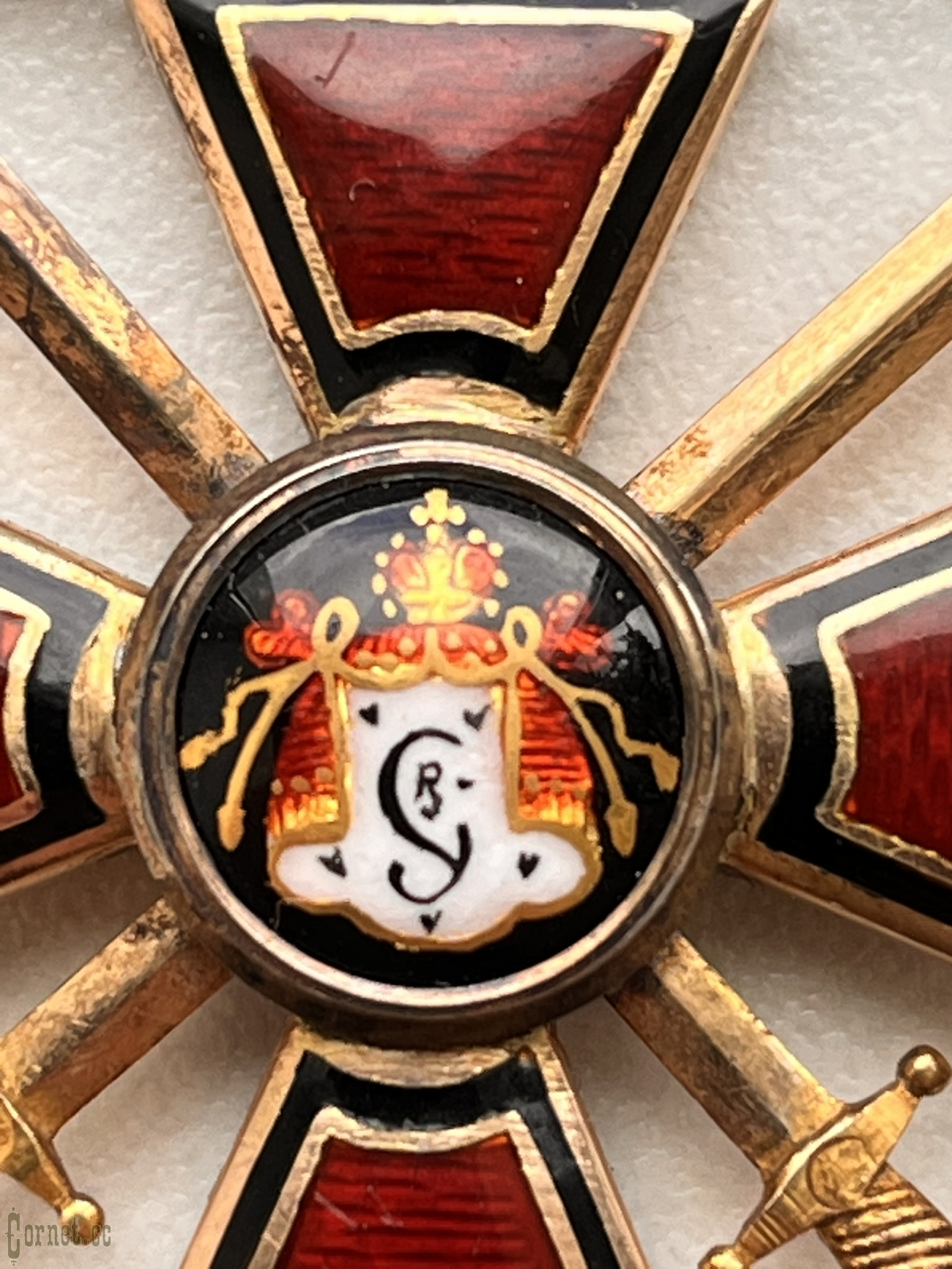 Знак ордена Св. Владимира 4-й степени с мечами "А.Р."