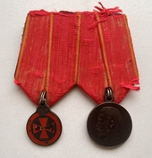 Наградная колодка со знаком отличия ордена Св. Анны