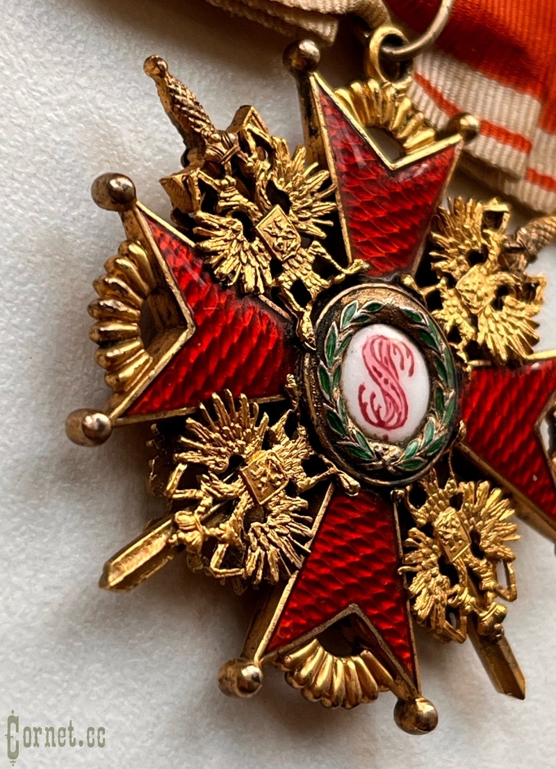Орден Св. Станислава 3-й степени с мечами и бантом, двухсторонний