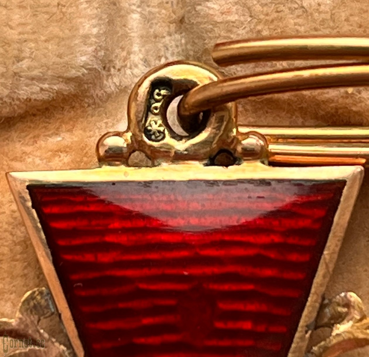 Знак ордена Св. Анны 2-й степени с мечами в футляре "IK"