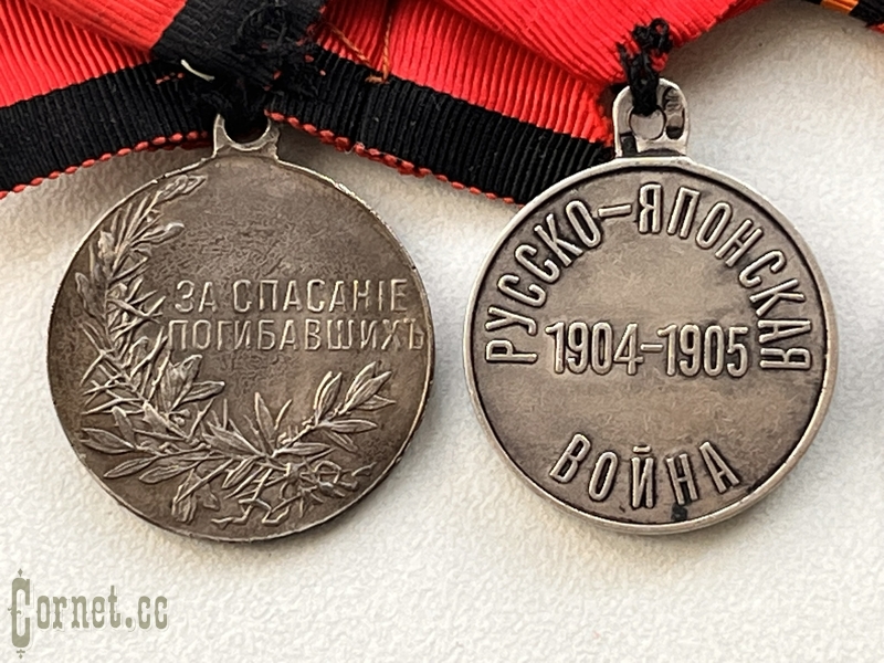 Наградная колодка военного медика участника двух войн.