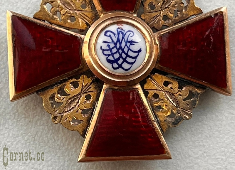Орден Св. Анны 3 степени "АК"