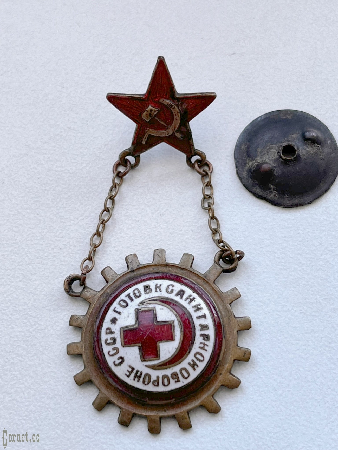 Komplekt pin + dokument Red Cross