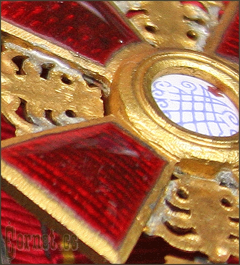 Наградная колодка ордена Св. Анны 3-ей степени с мечами