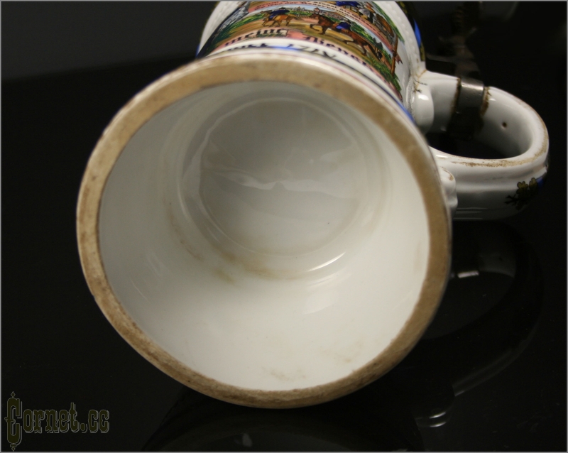 A traditional beer mug