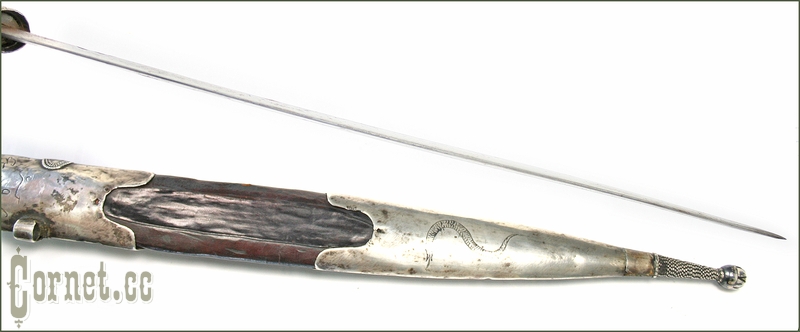 Dagger Caucasian in silver.