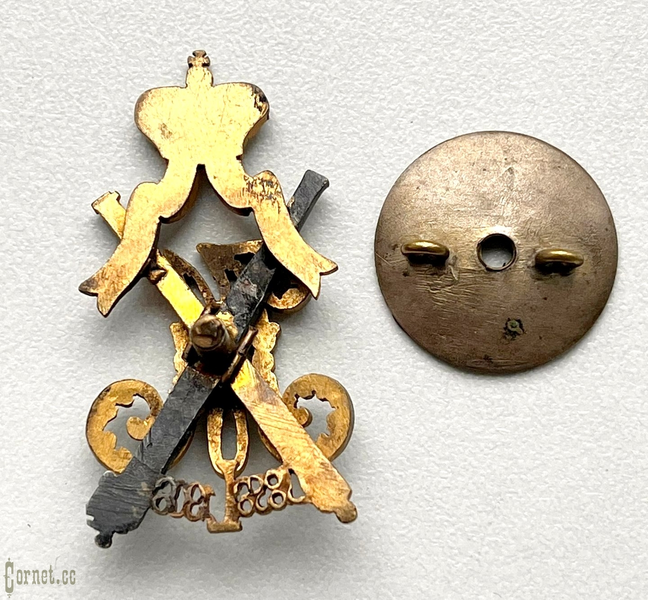 Badge "In memory of the 50th anniversary of His Imperial Highness Grand Duke Mikhail Nikolaevich in the post of Field Marshal"