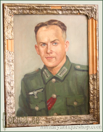 Portrait of the soldier of hitlerite army.