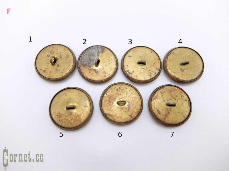 Russian Empire. Military uniforms buttons.