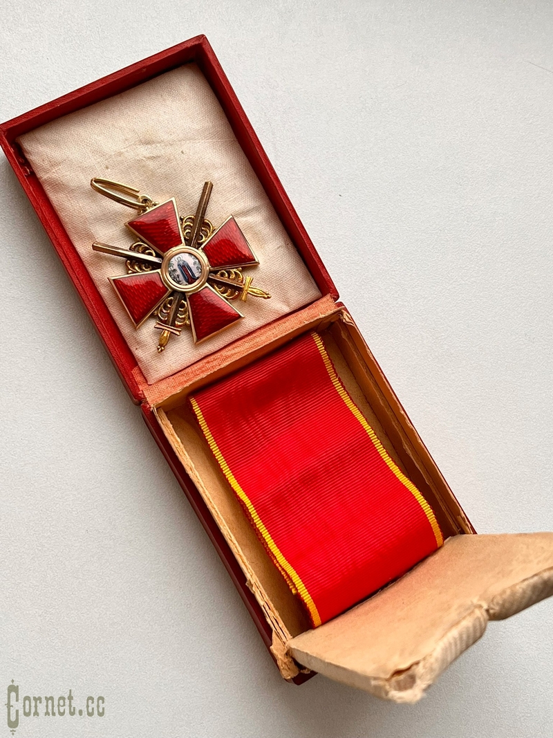 St. Anna order 2-nd class with swords with box
