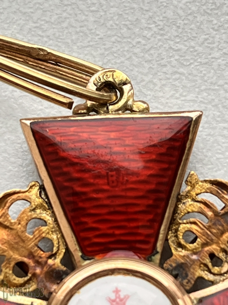 Знак ордена Св. Анны 2-й степени с мечами "ВД"