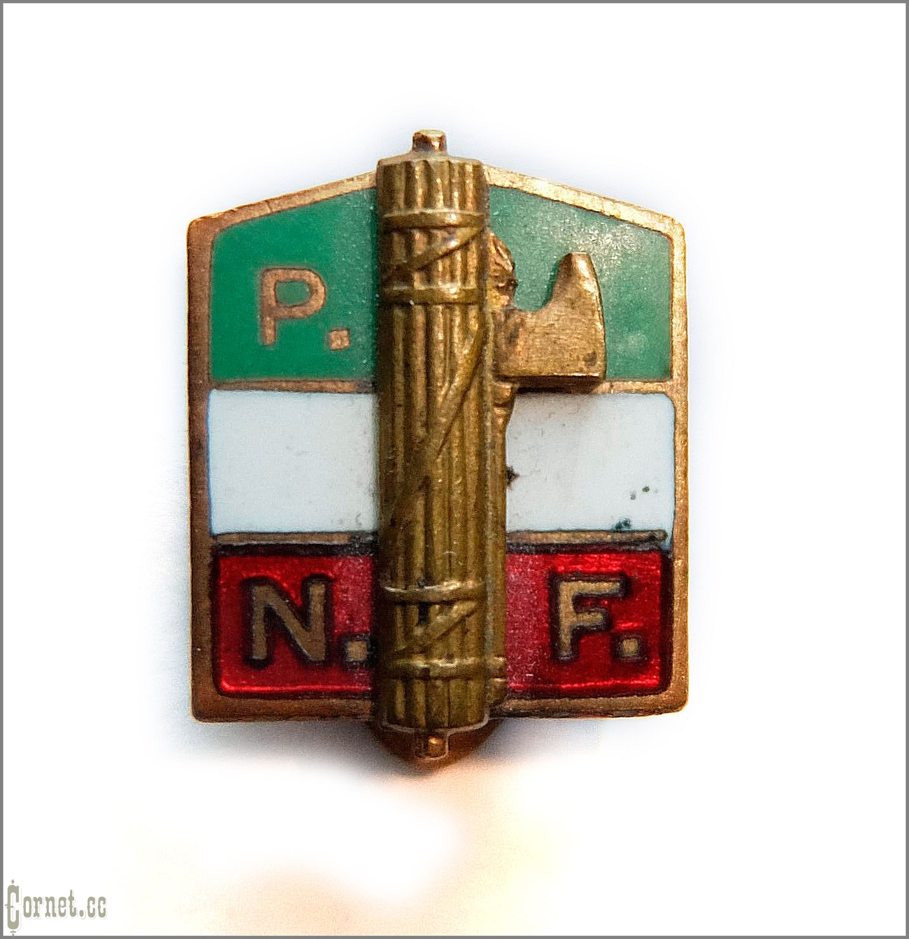 Member badge of the Italian, Fascist party.