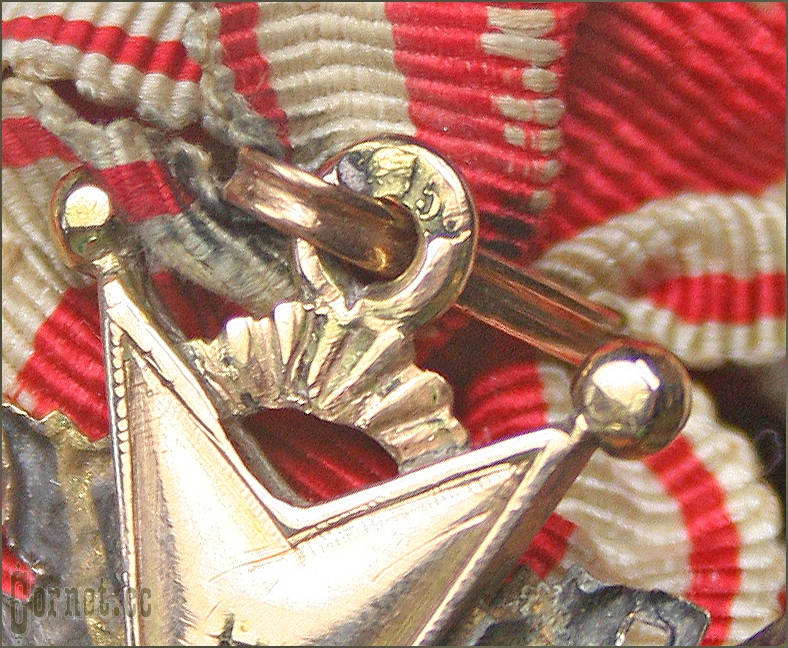 The Order of St. Stanislav of the 3rd degree with swords and a bow
