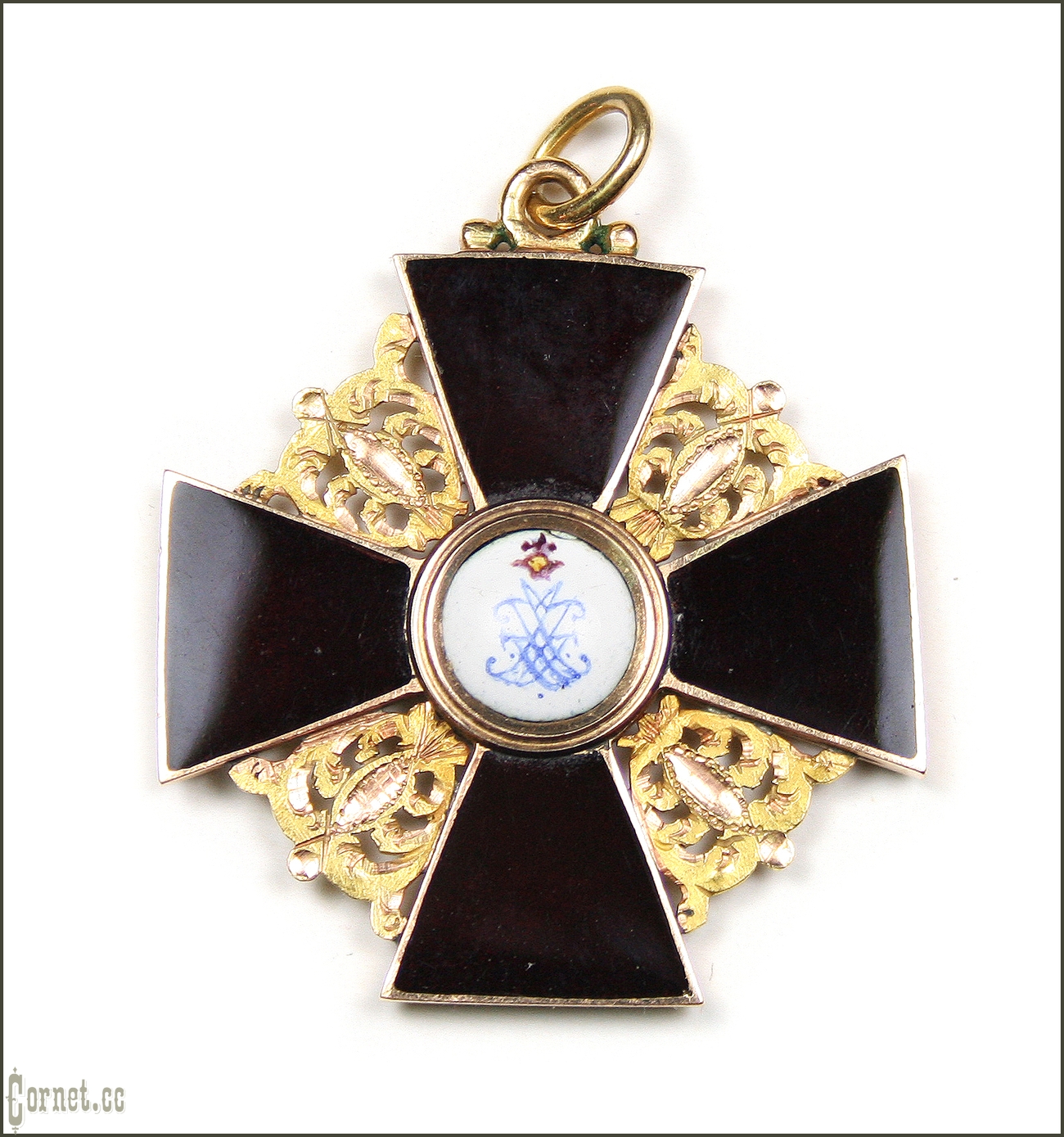 Order of St. Anna 3 step. dark enamel.