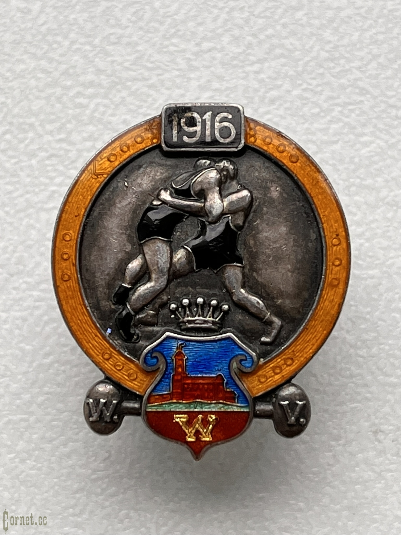 Знак "Борцовский клуб" Выборг 1916 год