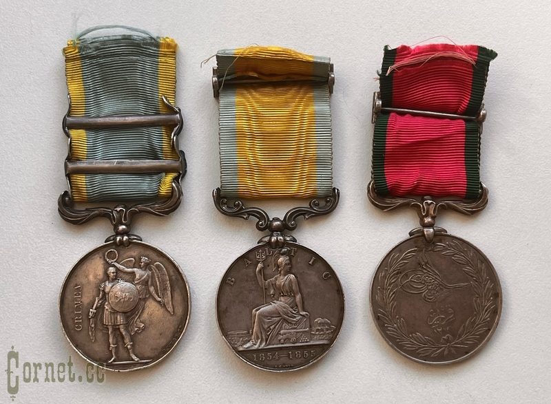 Set of awards from Crimean War 1853-1856