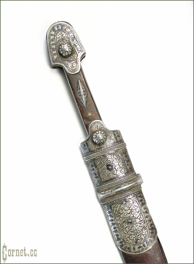 Dagger Caucasian in silver.