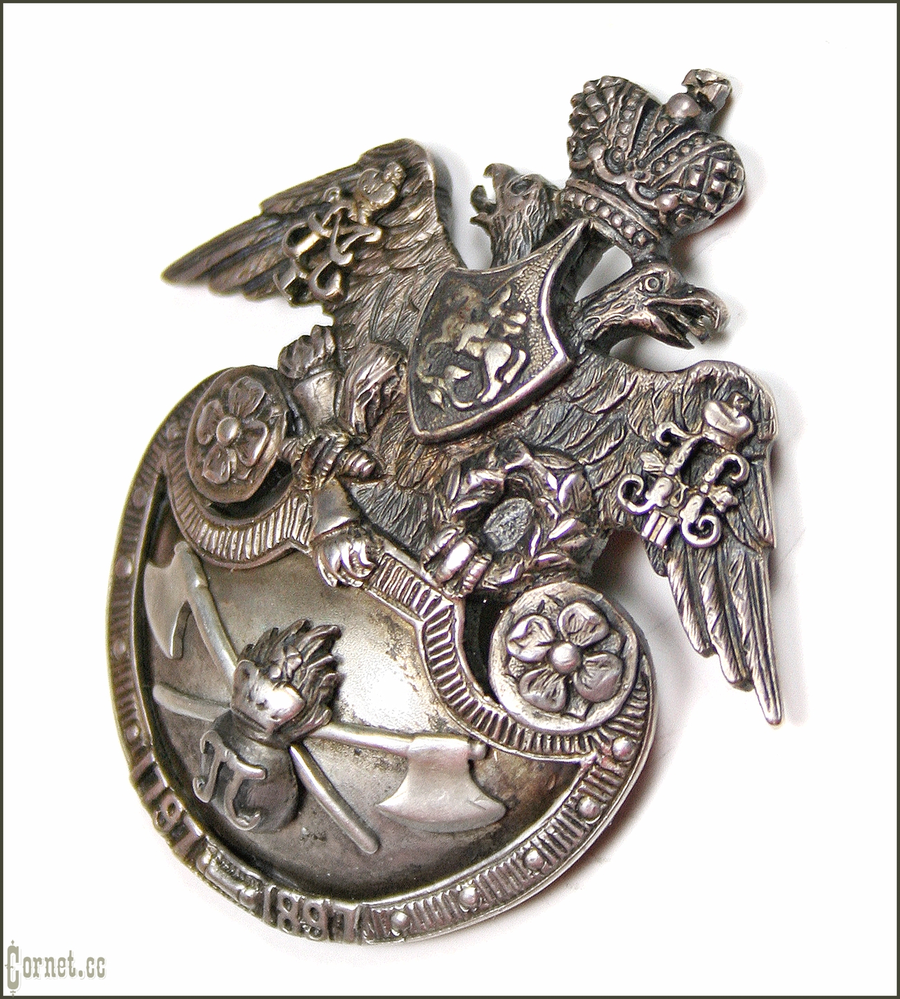 Badge of the Grenadier Sapper Battalion of His Imperial Highness Grand Duke Peter Nikolaevich