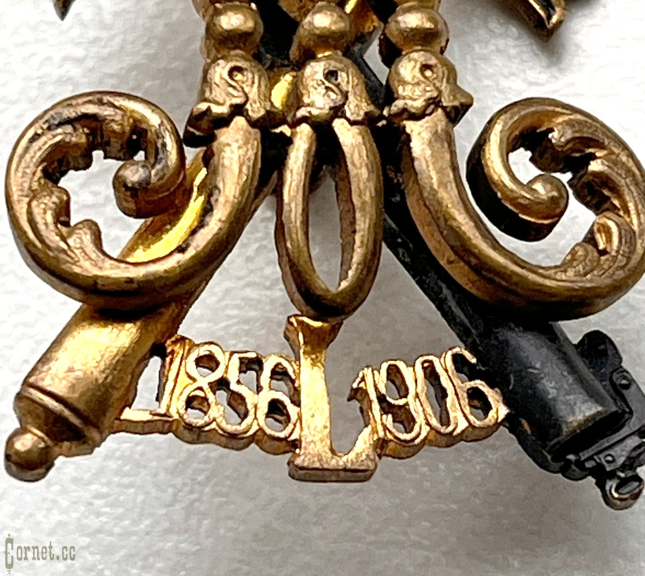 Badge "In memory of the 50th anniversary of His Imperial Highness Grand Duke Mikhail Nikolaevich in the post of Field Marshal"