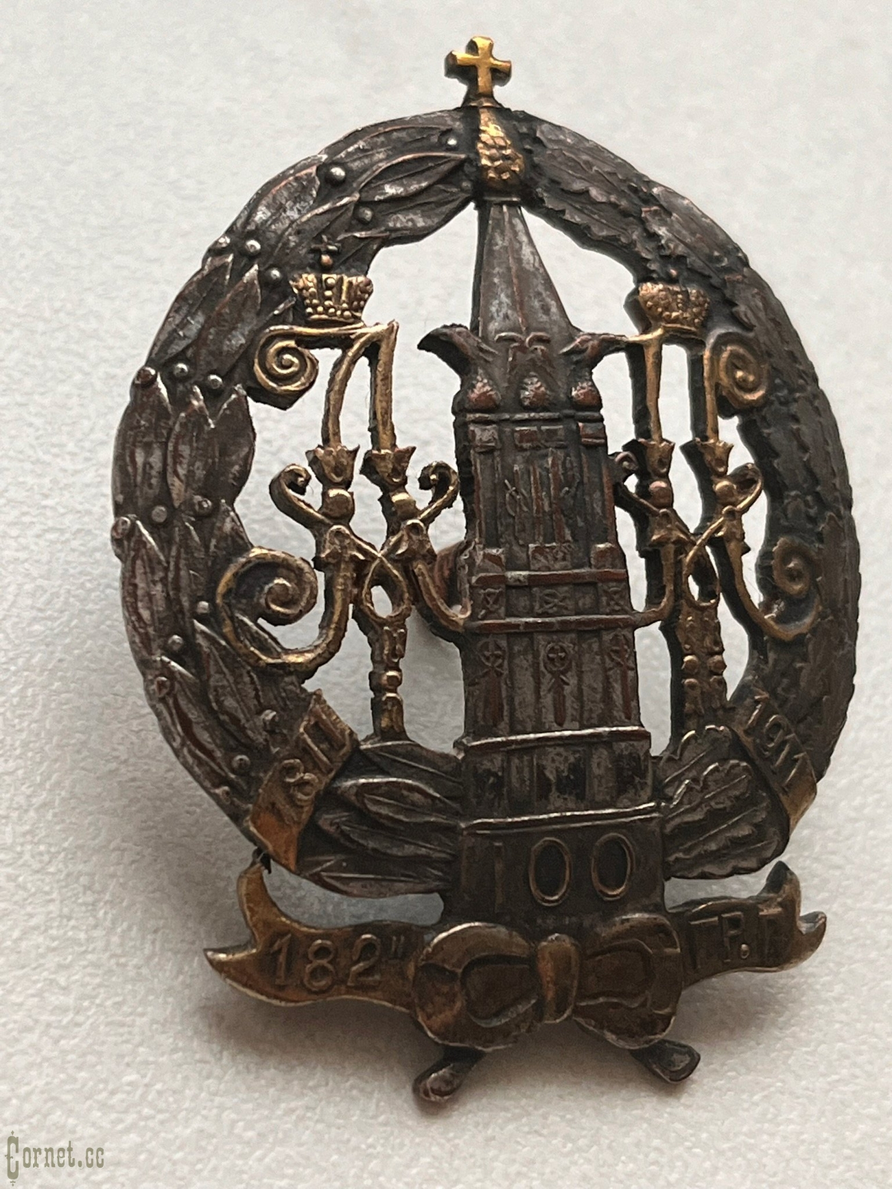 Полковой знак 182-го пехотного Гроховского полка для нижних чинов