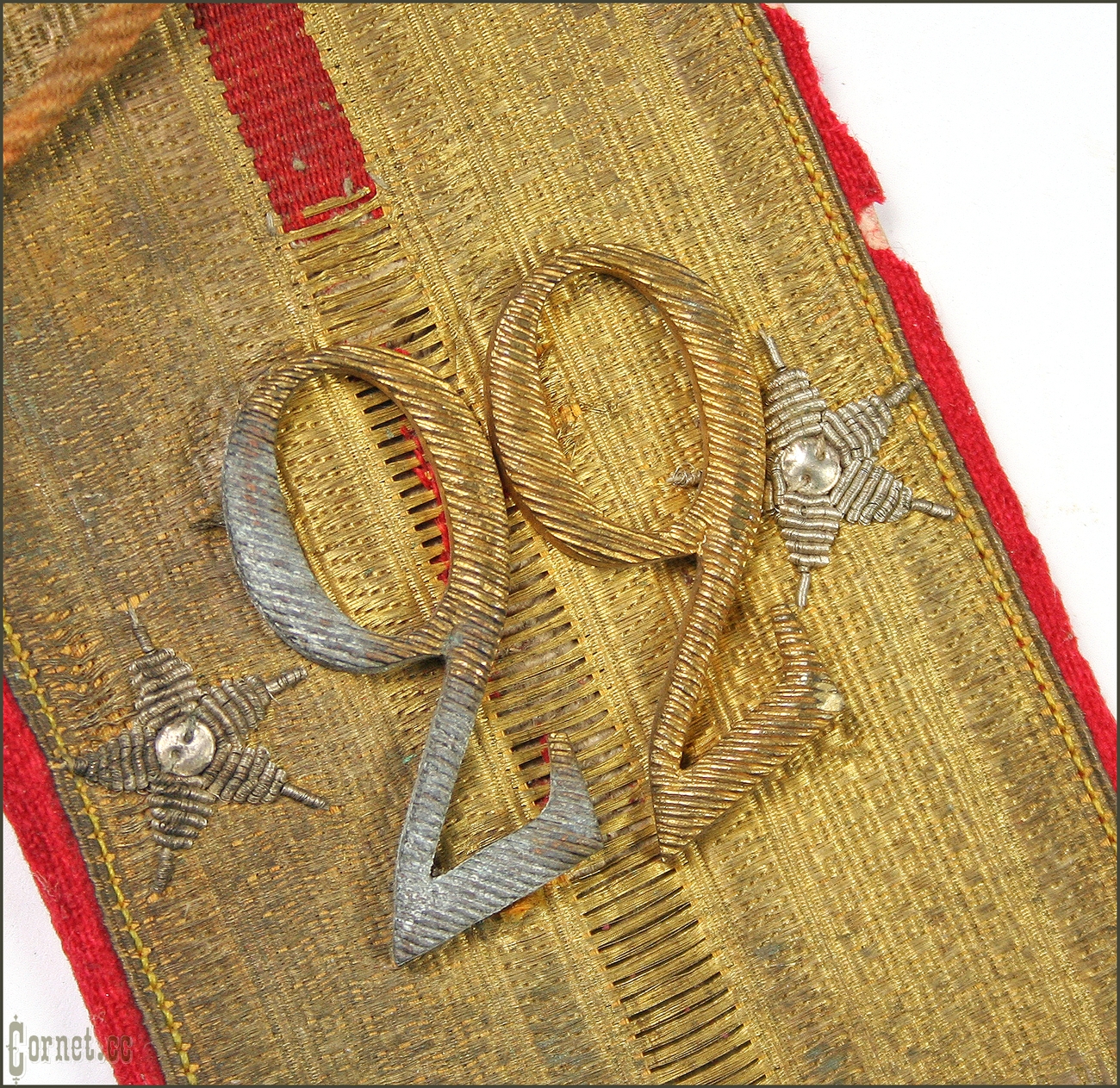 Shoulder strap of the second lieutenant of the 22nd Siberian Rifle Regiment.